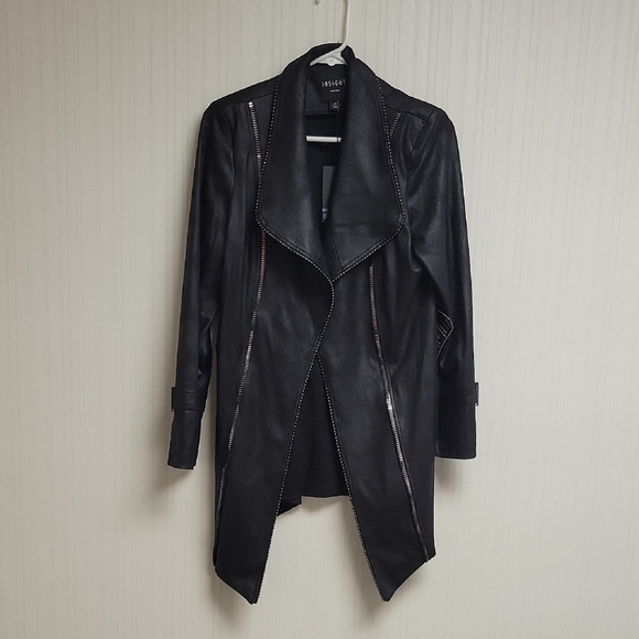 Insight New York Women's Black Waterfall Jacket Sz 10.  New With Tags - Picture 1 of 11